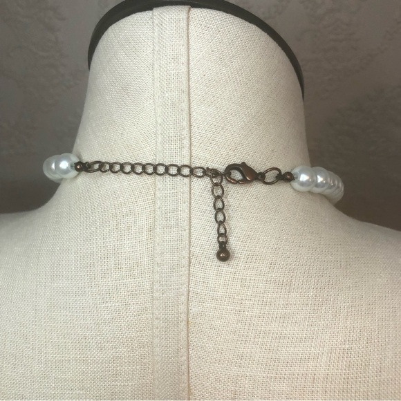 Vintage mixed jewelry necklace pendant pearl - Picture 3 of 4